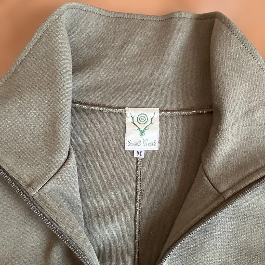 South2 West8 オリーブグリーン ジップアップジャージ M - メルカリ