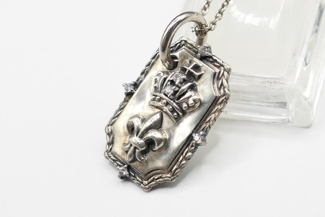 美品　パトリックコックス　プレート　クラウン　ネックレス　リリー　ジルコニア PATRICK COX - PATRICK COX ネックレスの通販 by もりん's shop