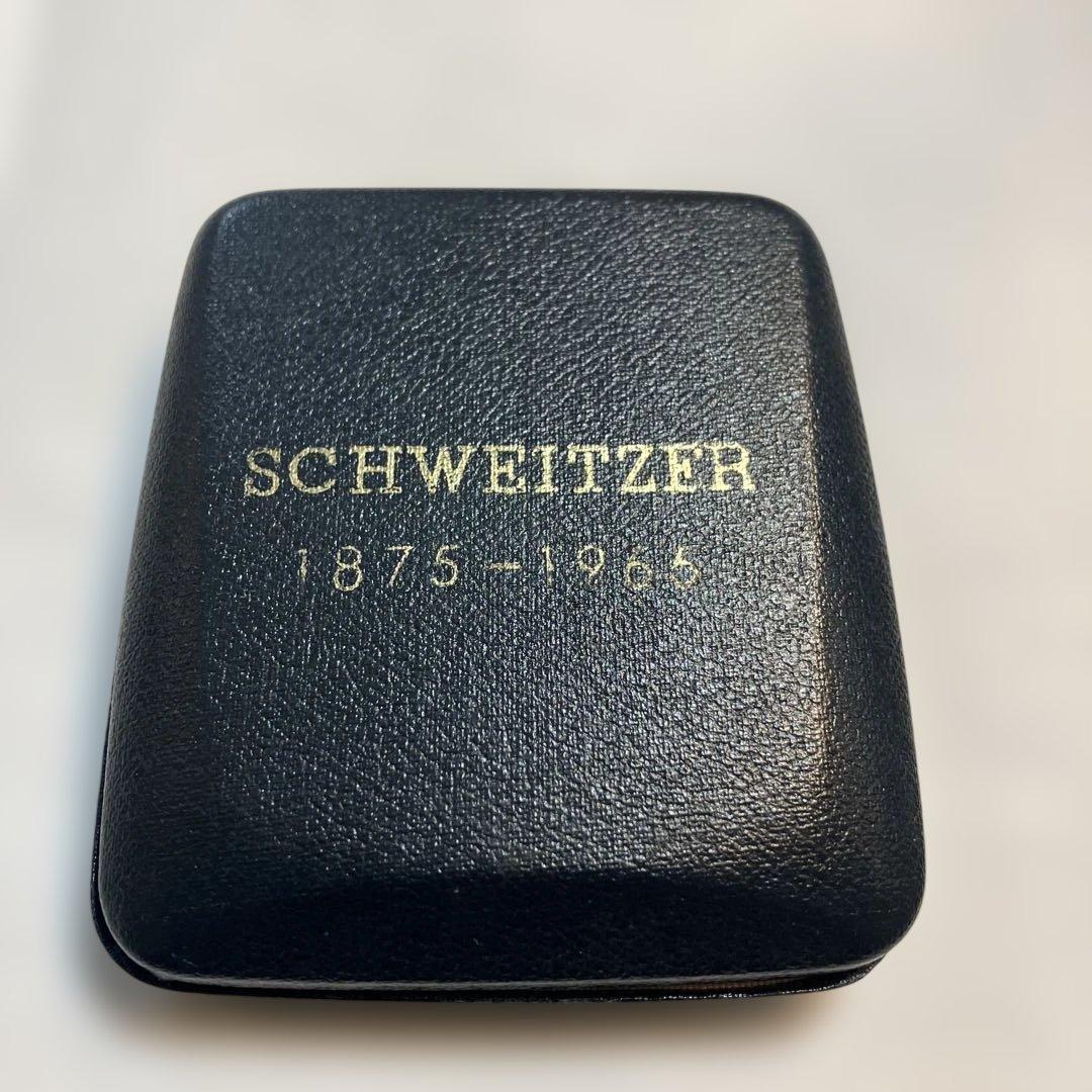 アルベルト シュバイツァー 記念メダル 銀 1875 1965 イギリス製