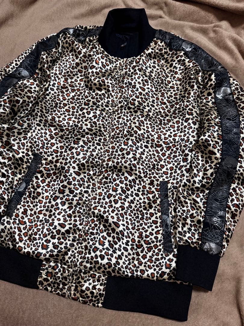 美品 2面用 JUNKY 日本スカジャン unisex レーヨン マリア バラ