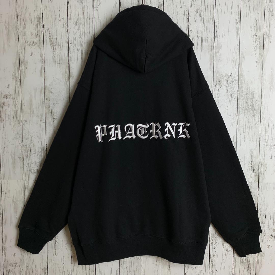 極美品・超絶人気モデル】ファットランク☆バック刺繍ロゴ入りパーカー