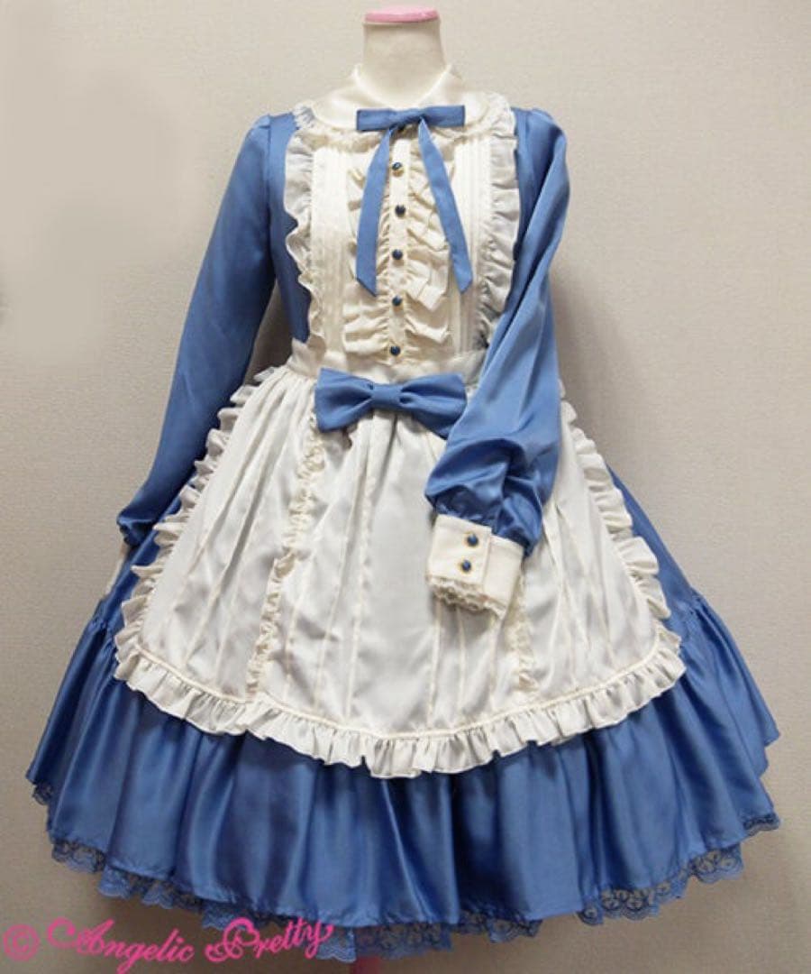 angelic pretty silky lady OP ブルー Silky Lady OP by Angelic Pretty