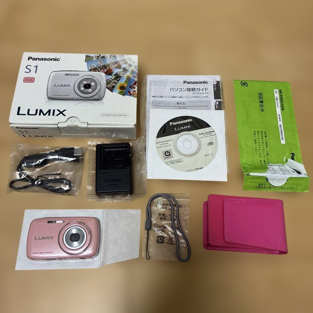 Panasonic LUMIX DMC-S1 ピンク 中古美品 付属品付き - メルカリ