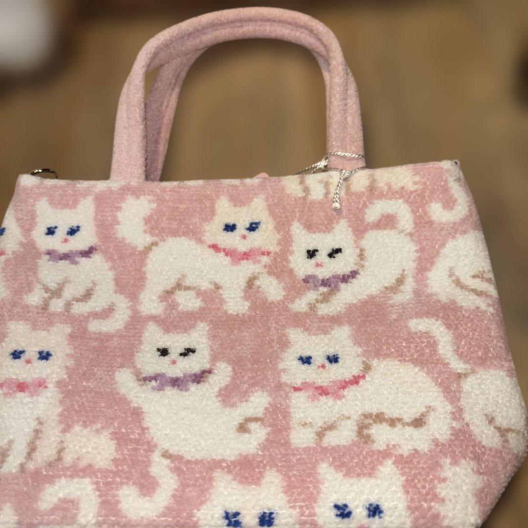 完売品 最安値 FEILER モフモフネコチャン バッグ ノベルティ付き