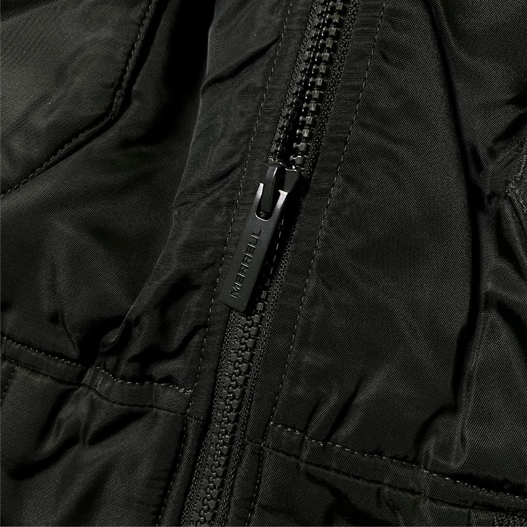 L メレル 裏地キルティング ボンバージャケット MA-1 オリーブ系