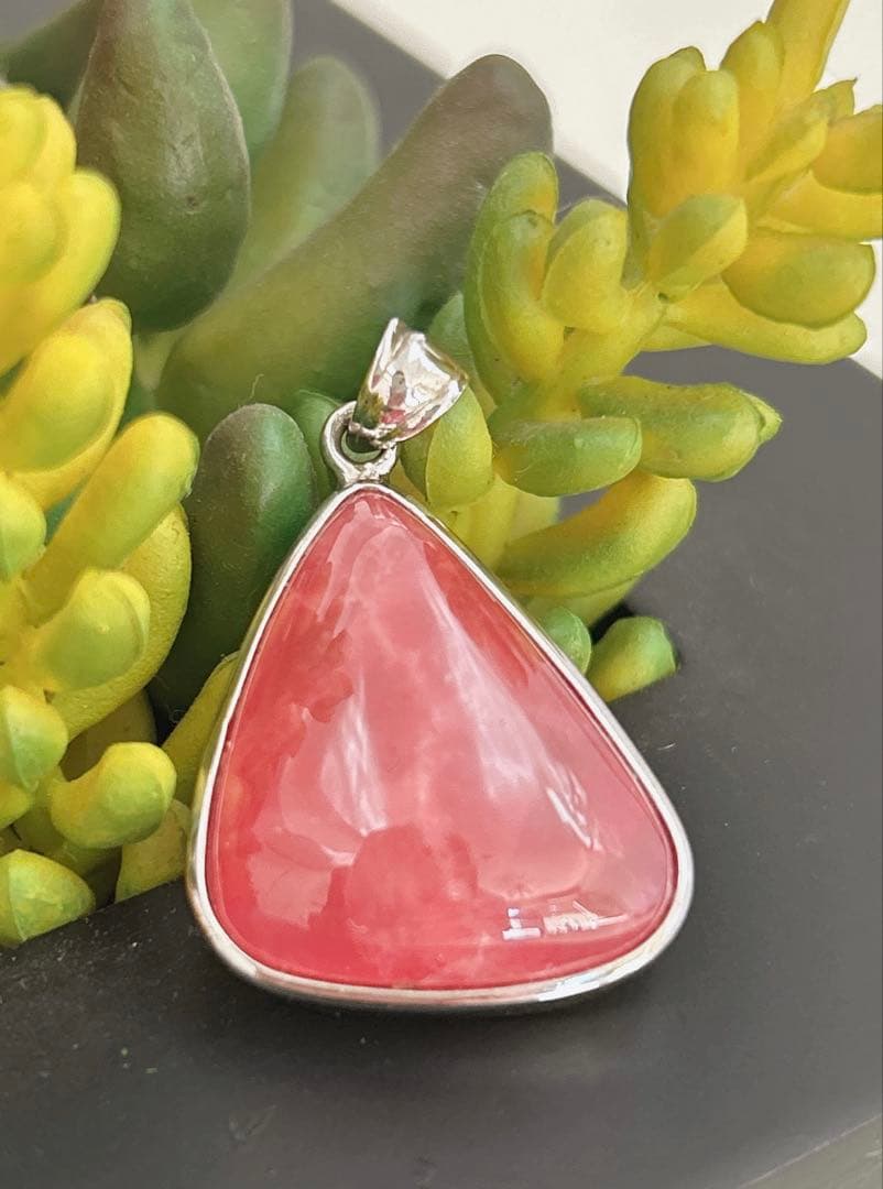 ペンダントトップ#インカローズ14g 枠はシルバー925