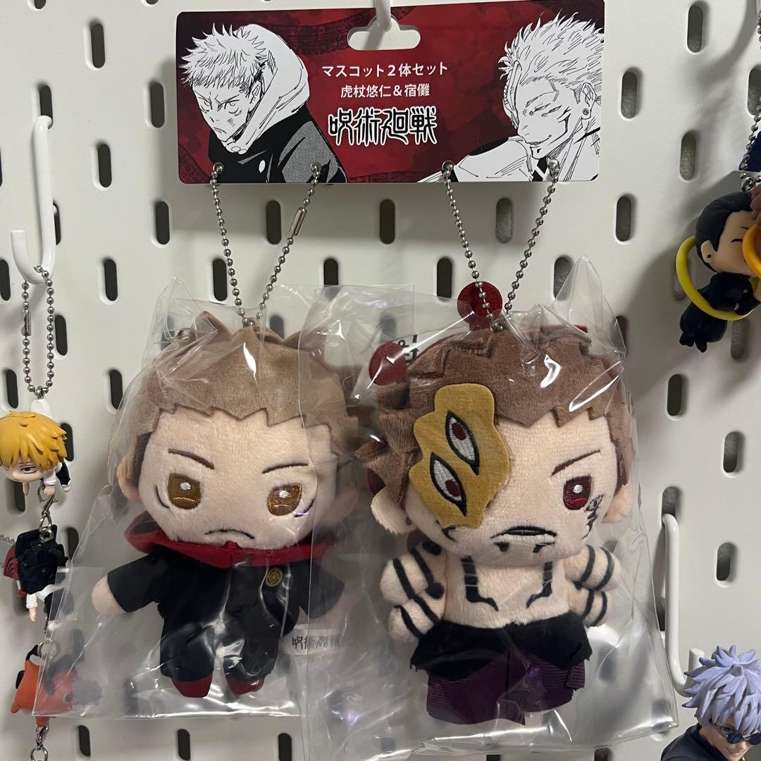 呪術廻戦 ジャンプショップ マスコット2体セット 虎杖悠仁 & 宿儺 完売品 呪術廻戦』マスコット2体セット 虎杖悠仁（宿儺の器Ver．）＆伏黒