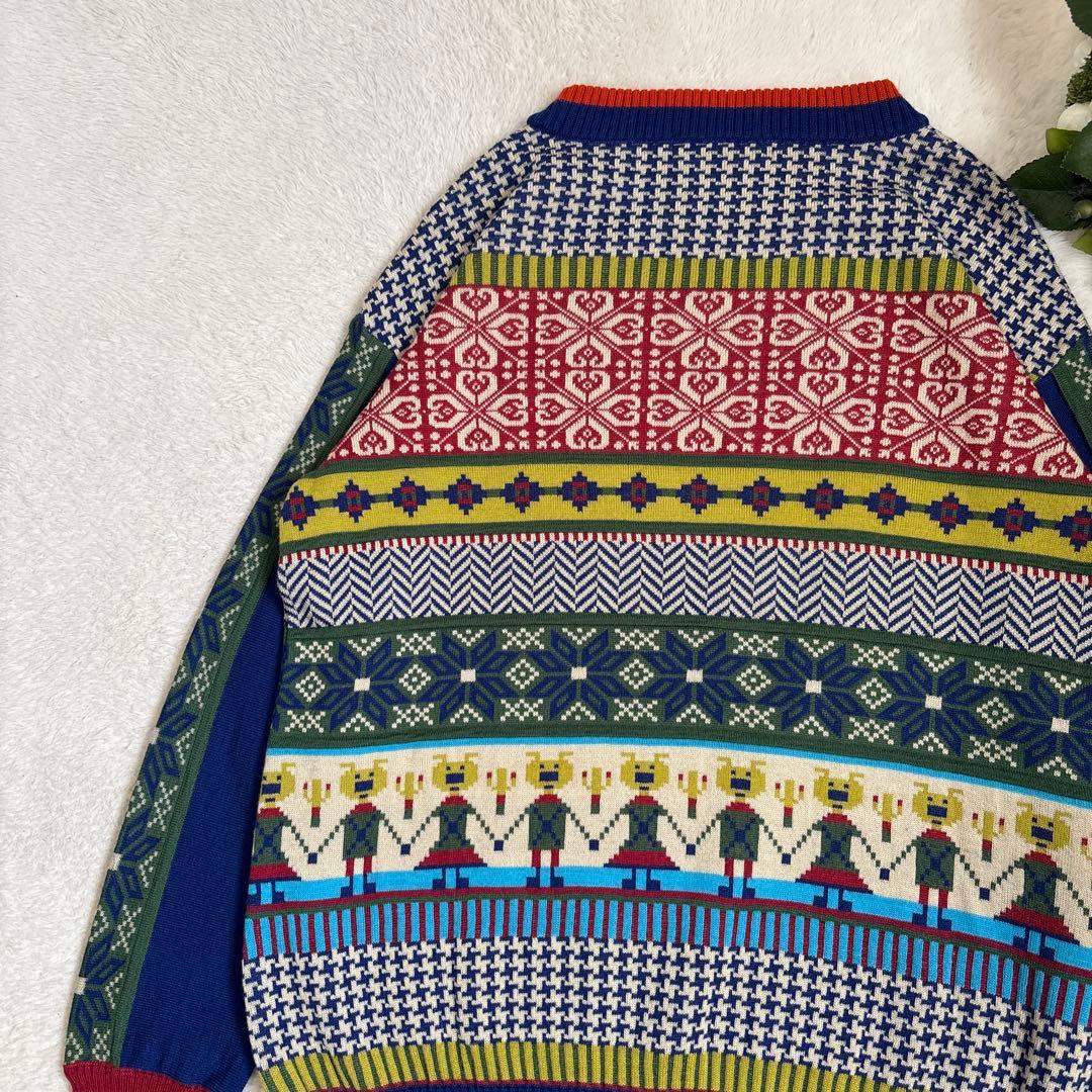 【美品】オレボレブラ OLLEBOREBLA アルベロベロ ジャガードニット