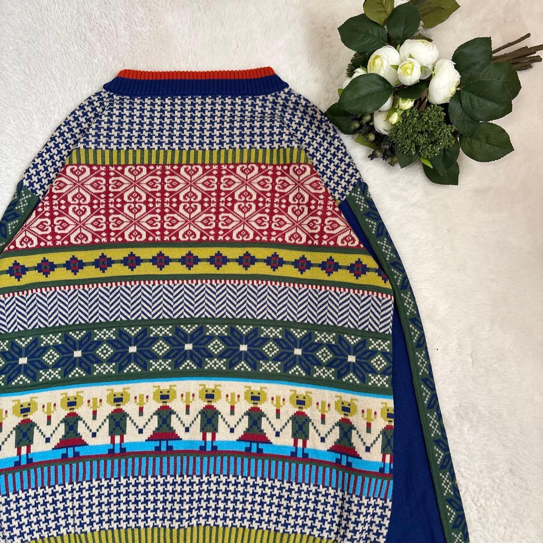 【美品】オレボレブラ OLLEBOREBLA アルベロベロ ジャガードニット