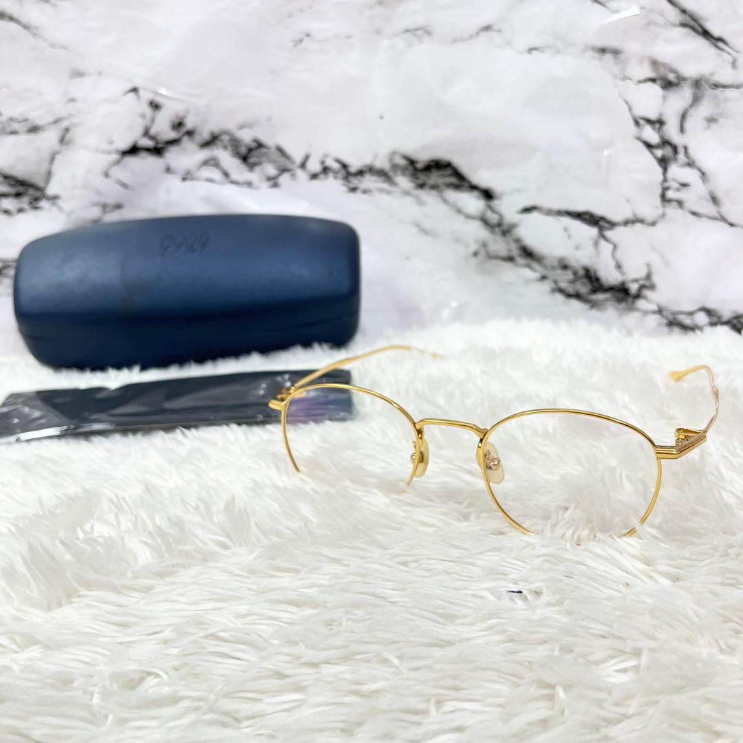 大豆田とわ子 岡田将生着用 999.9 S-145T アンティークゴールド 眼鏡