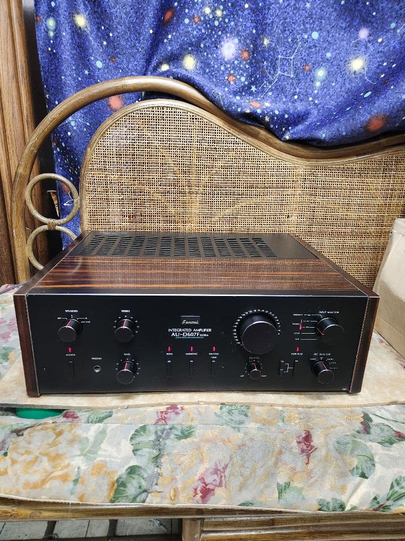 フルレストア整備済！完動美品！山水プリメインアンプAU-D607F EXTRA