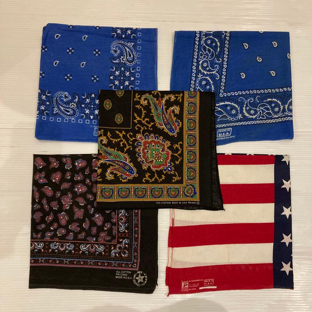 70s 80s FAST COLOR まとめ売り ビンテージ バンダナ USA - メルカリ