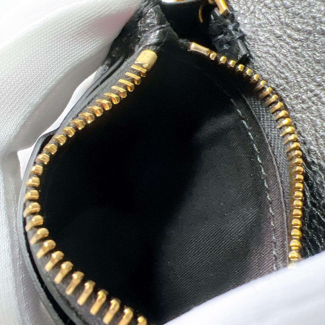 《極美品》イルビゾンテ レザーカードケース ミニ財布 ブラック 箱付き