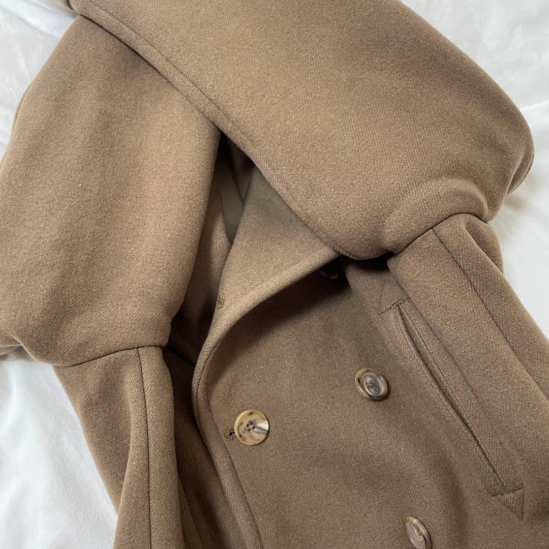 SCYE BASICS】カシミア混 メルトンウールPコート 38 - メルカリ