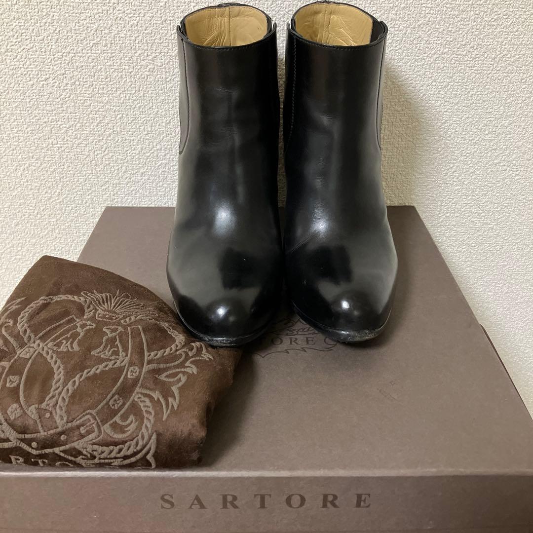 SARTORE サルトル 定番　サイドゴアブーツ　ブラック 中古・古着通販】SARTORE (サルトル) サイドゴアブーツ ブラック