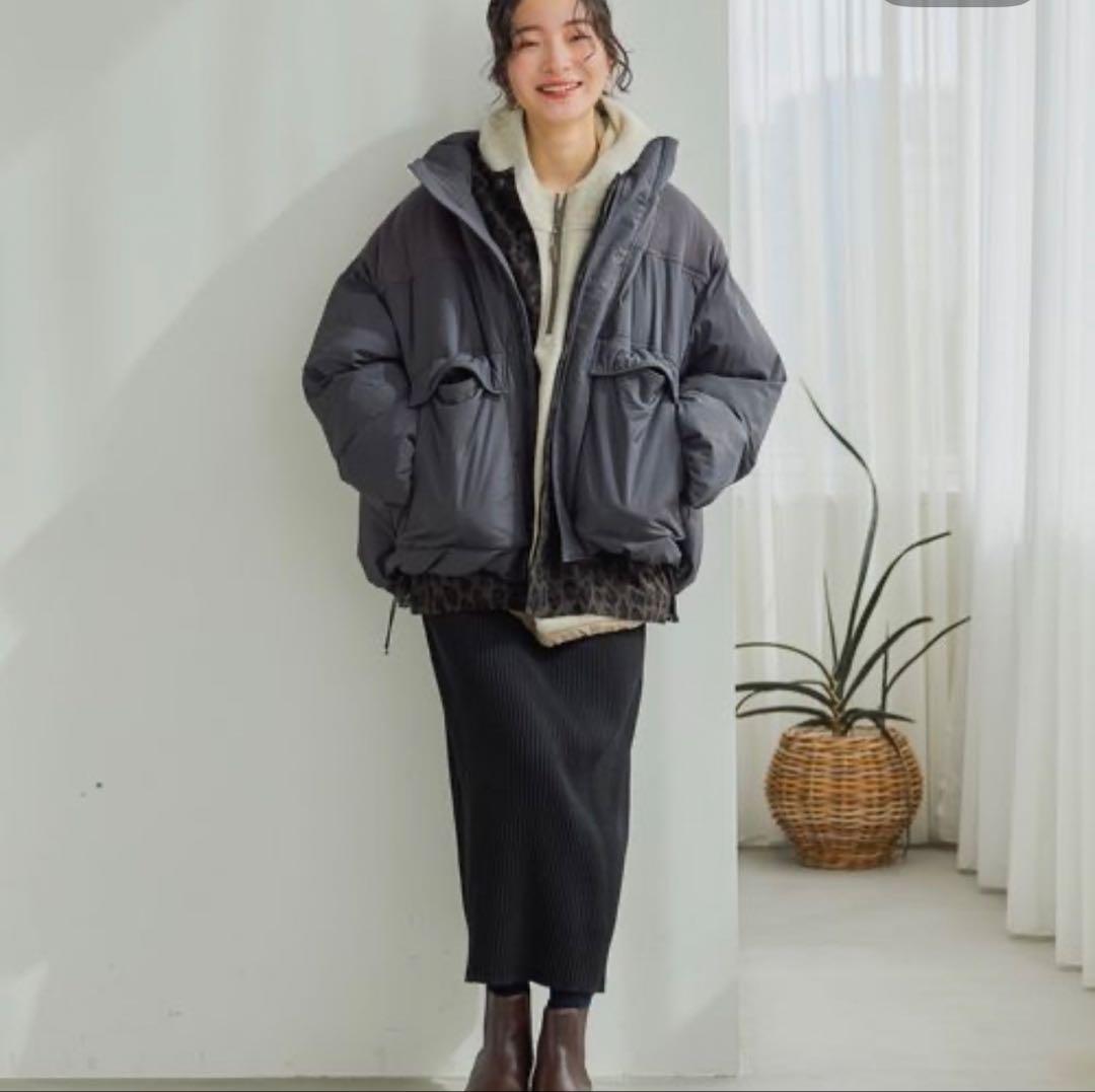 ニコアンド アライドモンスター切り替えジャケット L チャコール 新品