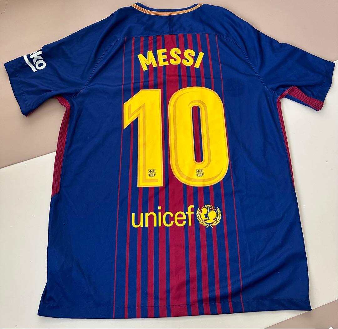 FCバルセロナ 17/18 メッシ ホームユニフォーム 【Lサイズ】 NIKE FCバルセロナ 17/18 ユニフォーム ホーム 半袖 レプリカ【胸