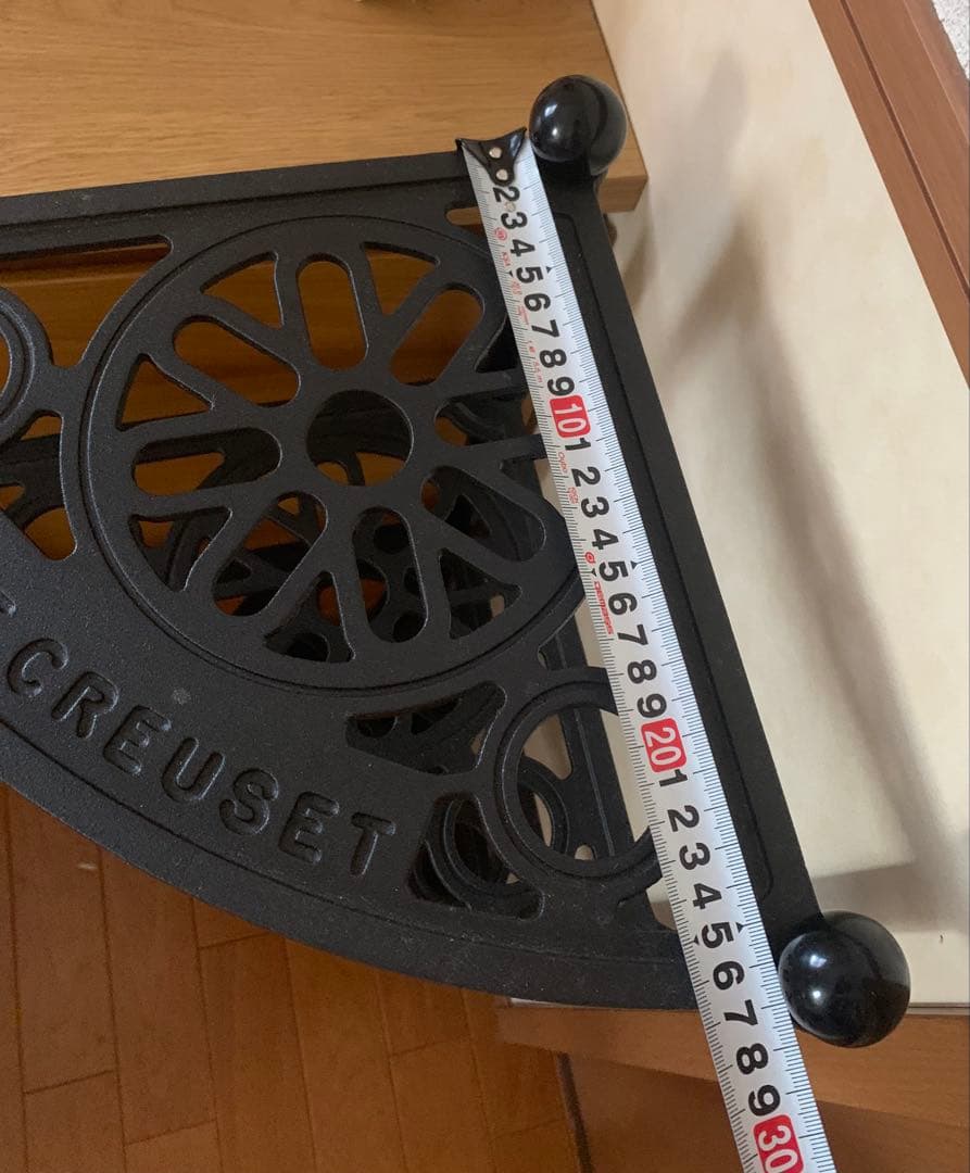 LE CREUSET コーナーラック 4段 ブラック