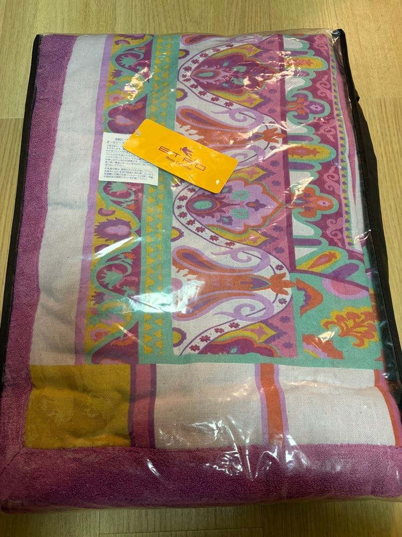 未使用品】ETRO エトロ タオルケット 140cmx200cm 綿100% - メルカリ