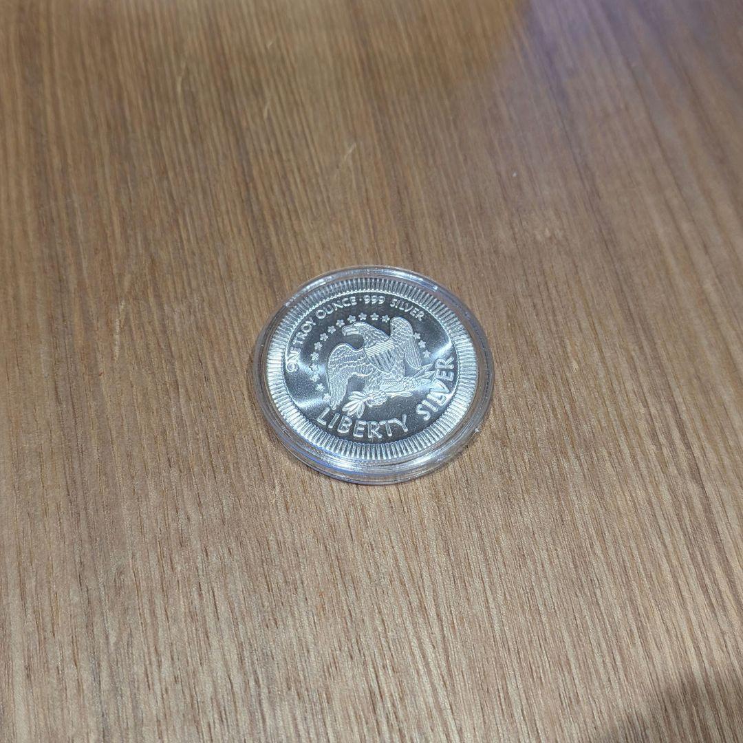 銀貨1オンス one troy ounce 純銀 SilverTowne - メルカリ