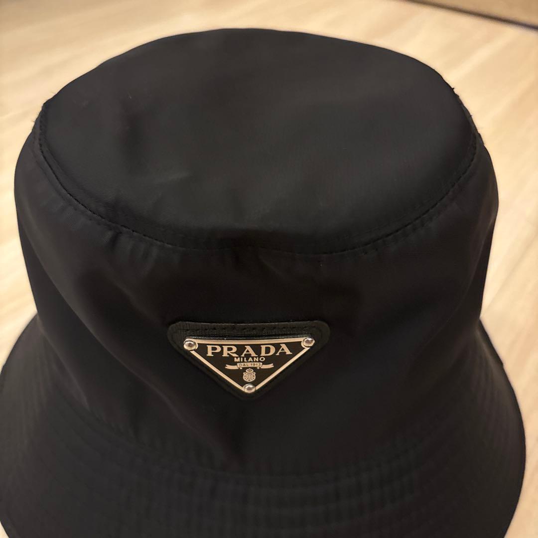 PRADA バケットハット ブラック　58センチ　メンズ　レディース