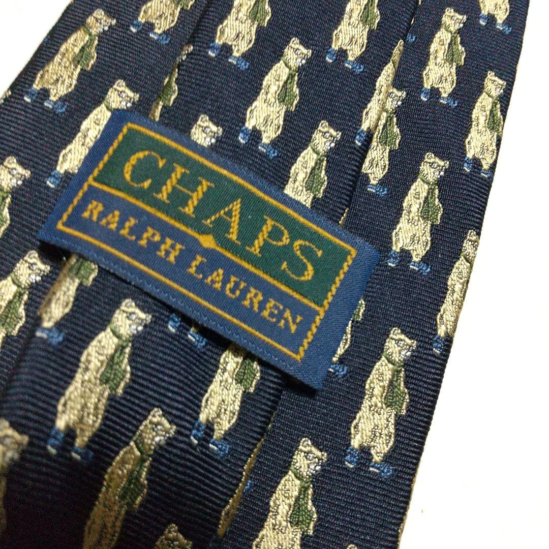 美品 日本製 CHAPS RALPH LAUREN ラルフローレン ネクタイ熊 - メルカリ