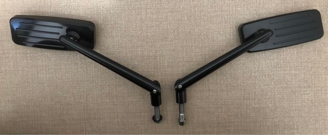 ハイサイダー 貴重入手困難品　ミラー　左右セット　 fxlrs 旧車　ハーレー Amazon | ハーレー バイクミラー 楕円 アルミ製 ブラック 8mm正ネジ