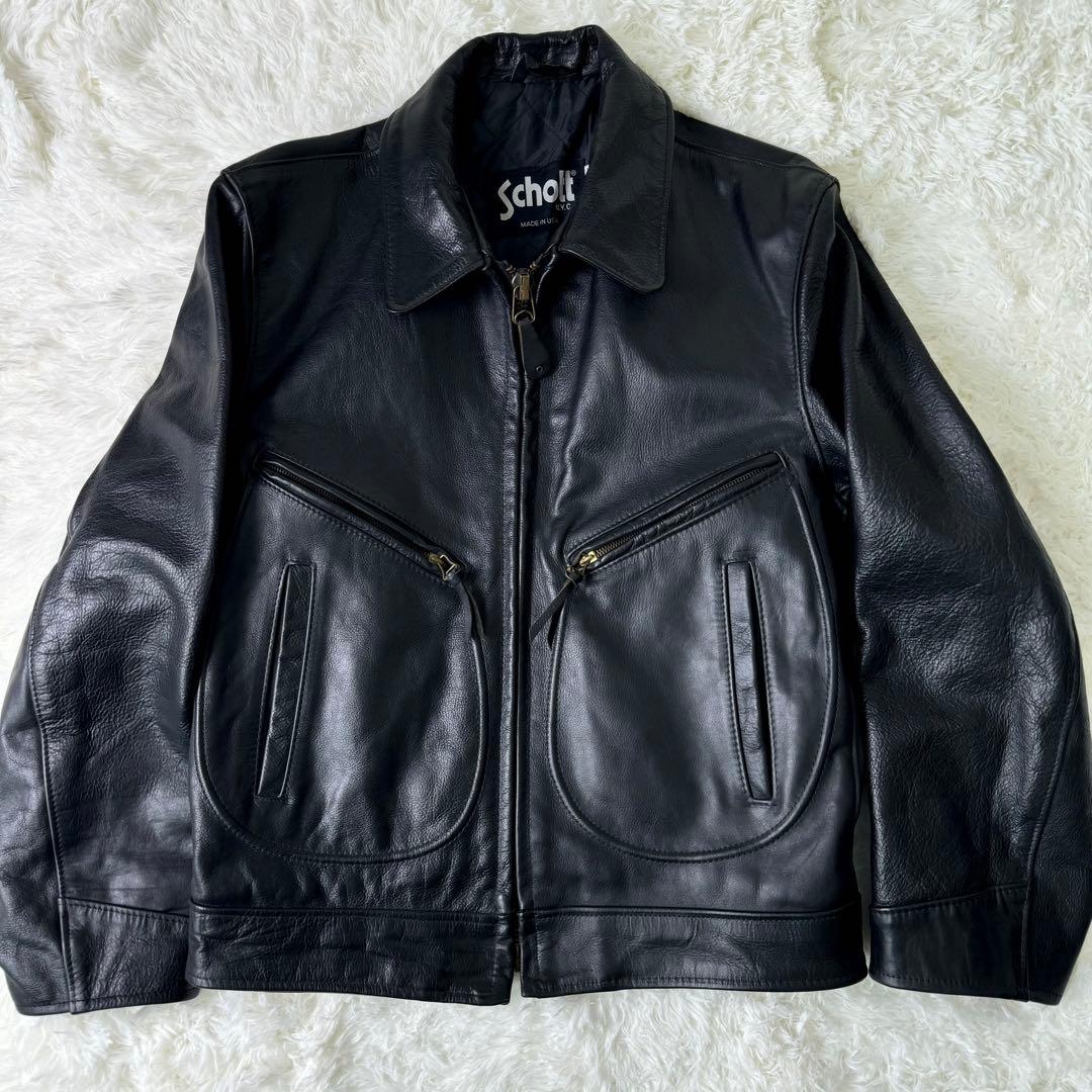 希少】美品 Schott 637 レザージャケット Dポケット 38 - メルカリ
