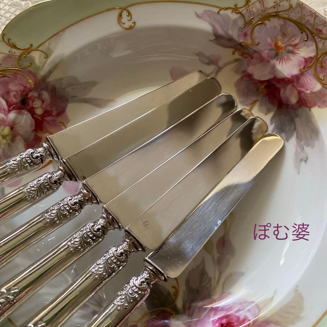 フランス／アンリ・ラペール】純銀／デザートナイフ フルーツナイフ 1本