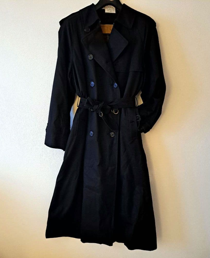 mame 様専用【BURBERRY】トレンチコートブラック ライナー付き 9AR