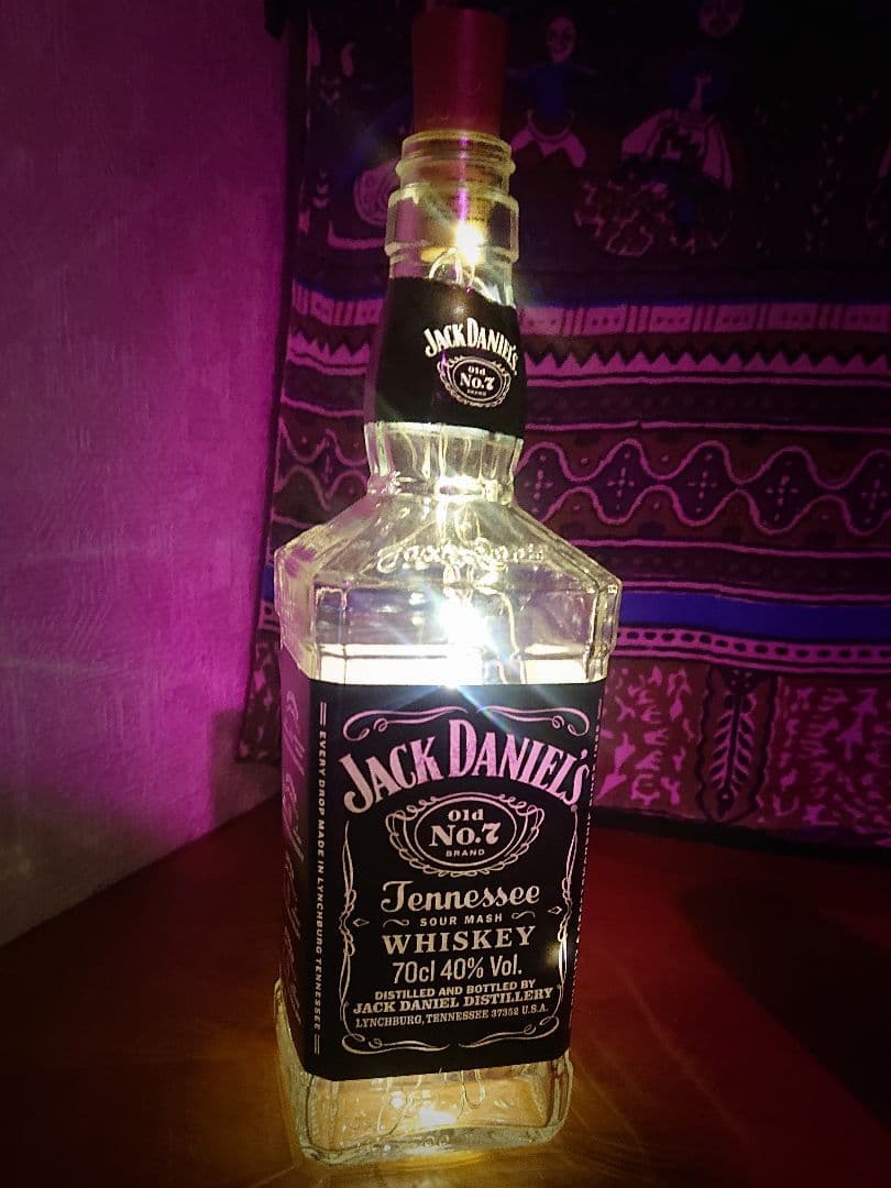 ジャックダニエル リメイクボトルランプ - メルカリ