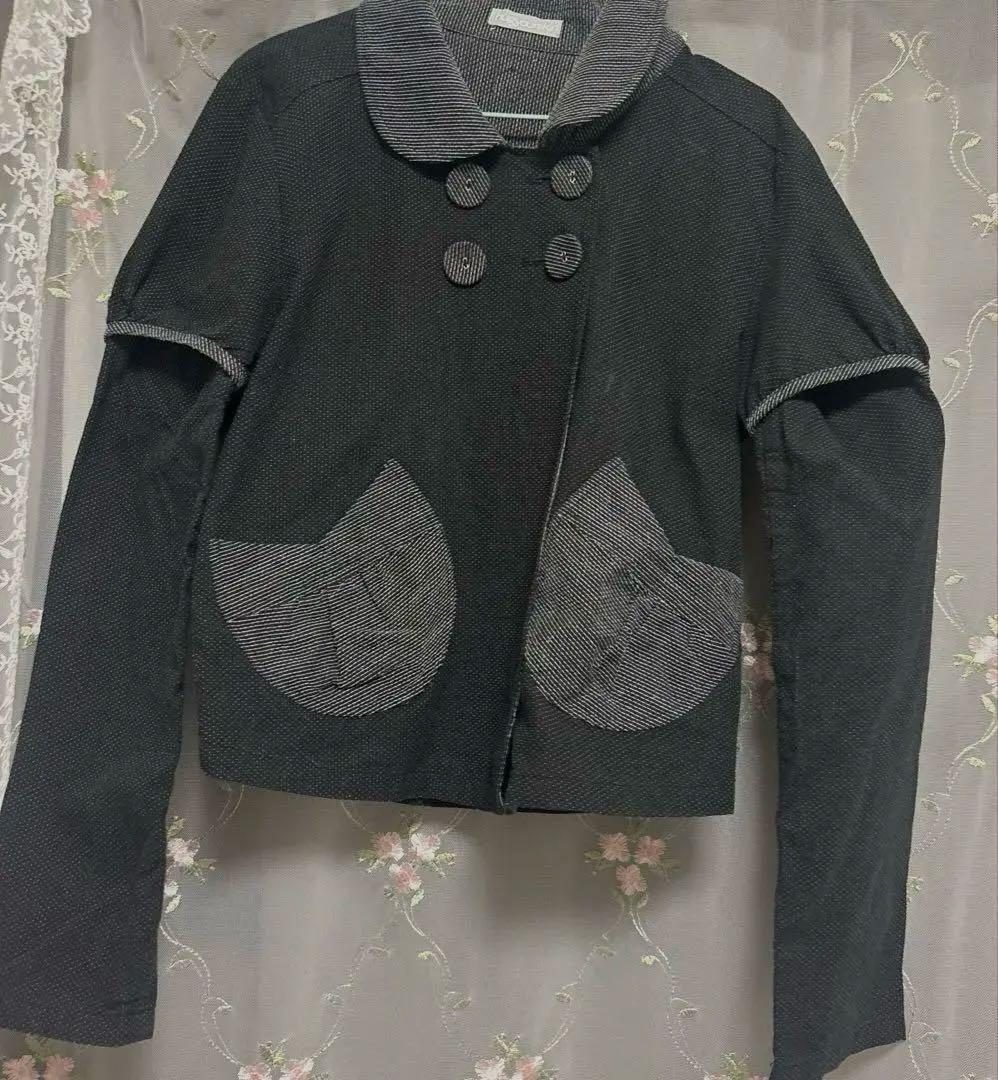 hugyourskin Detachableラウンドジャケット ハグユアスキン hug your skin(ハグユアスキン) ジャケット(レディース) - ブランド