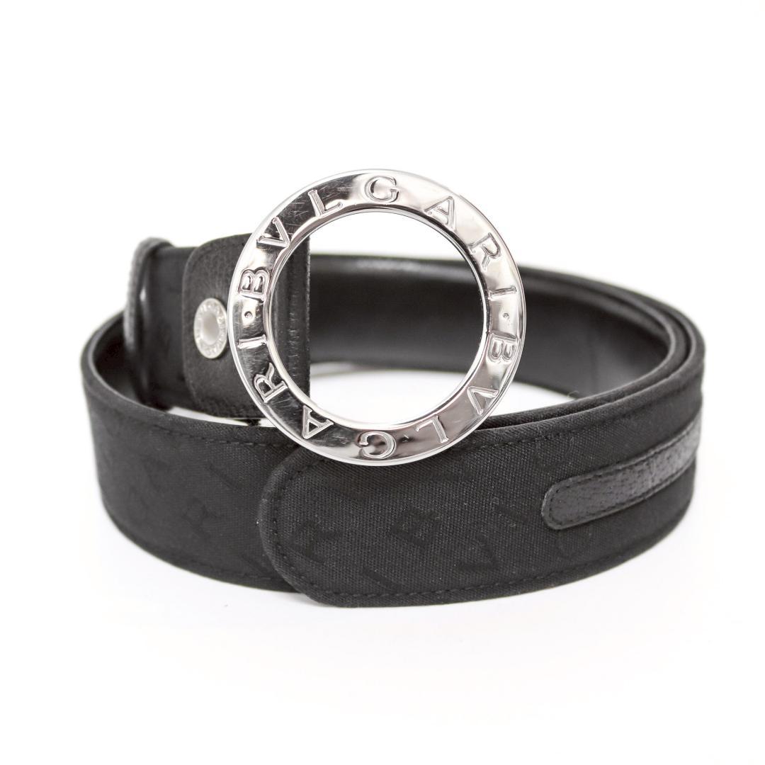 ブルガリ ロゴマニア ベルト 81.5cm±2.5 3穴 シルバー金具 21F - メルカリ