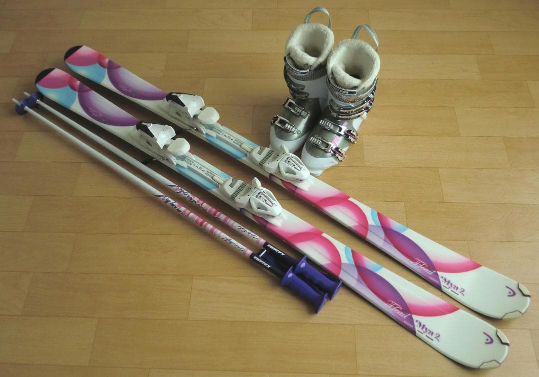 ■1月限定■送料無料■HEAD■スキーセット■149/24-24.5■メンテ付■ スキー板 スキーセット メンズ スキー4点セット 〔上級セット〕スキー