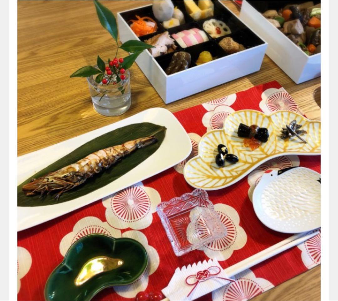 じょびん様ご依頼品　幸楽窯　錦金松葉形前菜皿　茶緑金　白金　赤金　3点セット