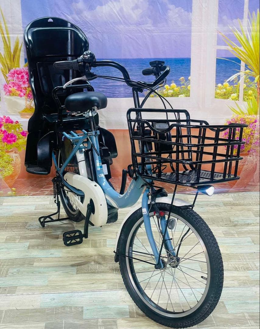 パピムーン様専用 パスバビー12AH⭐️ヤマハ子供乗せ電動自転車Y3279