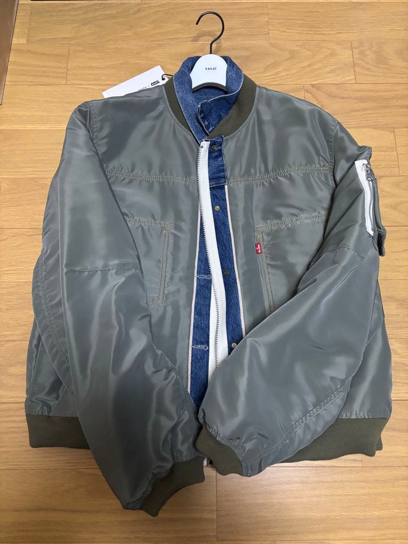 Levi's® x sacai デニムナイロン　リバーシブルジャケット Levi's® X Sacai Men's Denim X Nylon Twill Reversible Blouson