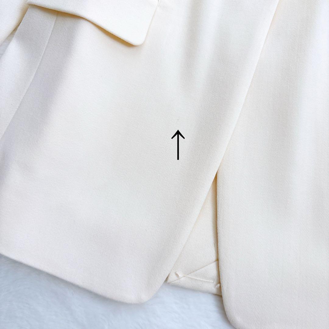 《新品23年製》ANAYI アイボリー ウール混 テーラードジャケット 白系 S