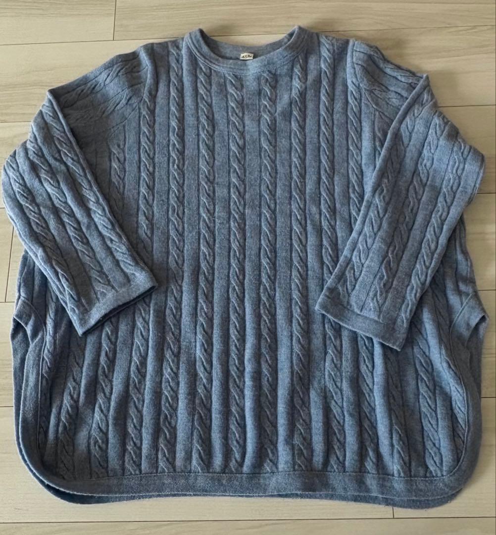 45R フロートケーブルニットソー チュニック - メルカリ