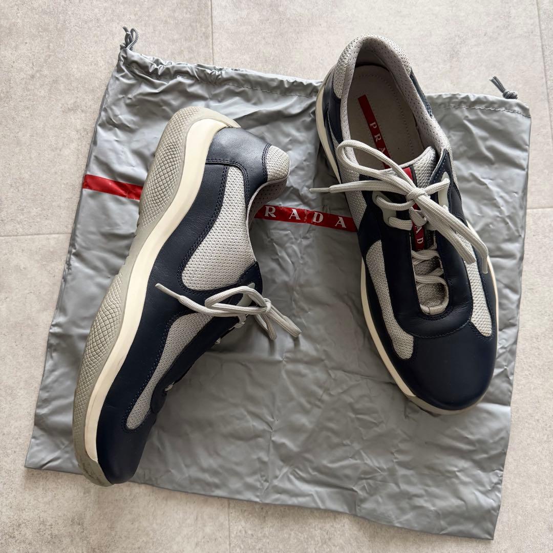 プラダスポーツ スニーカー アメリカズカップ ネイビー 8 - メルカリ