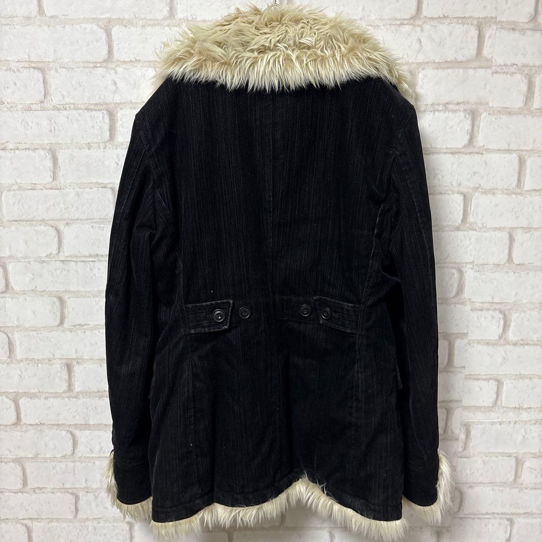 MONSIEUR NICOLE ファージャケット お兄系 平成 y2k 黒 - メルカリ