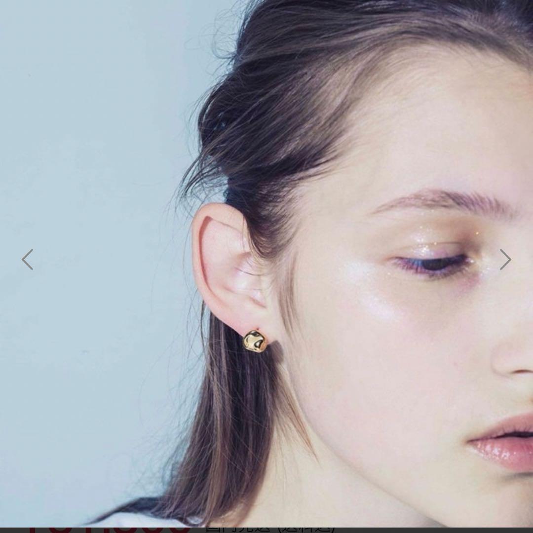 ete エテ ピアス ビーンズ プラチナム イエローゴールド キャッチ