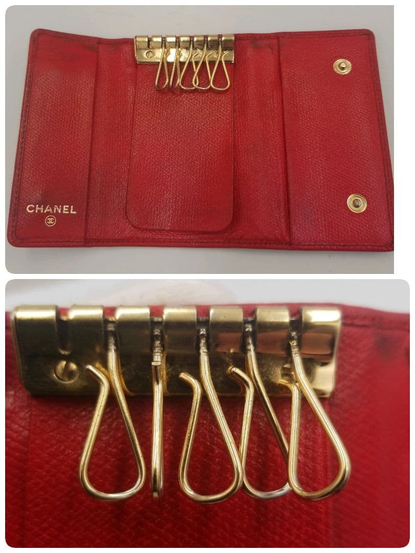 シャネル　CHANEL　6連　キーケース　ココマーク　ギャランティ