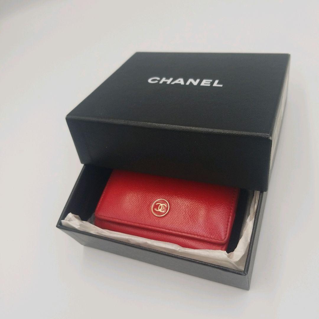 シャネル　CHANEL　6連　キーケース　ココマーク　ギャランティ