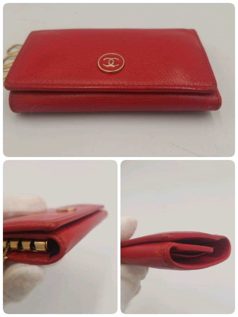 シャネル　CHANEL　6連　キーケース　ココマーク　ギャランティ