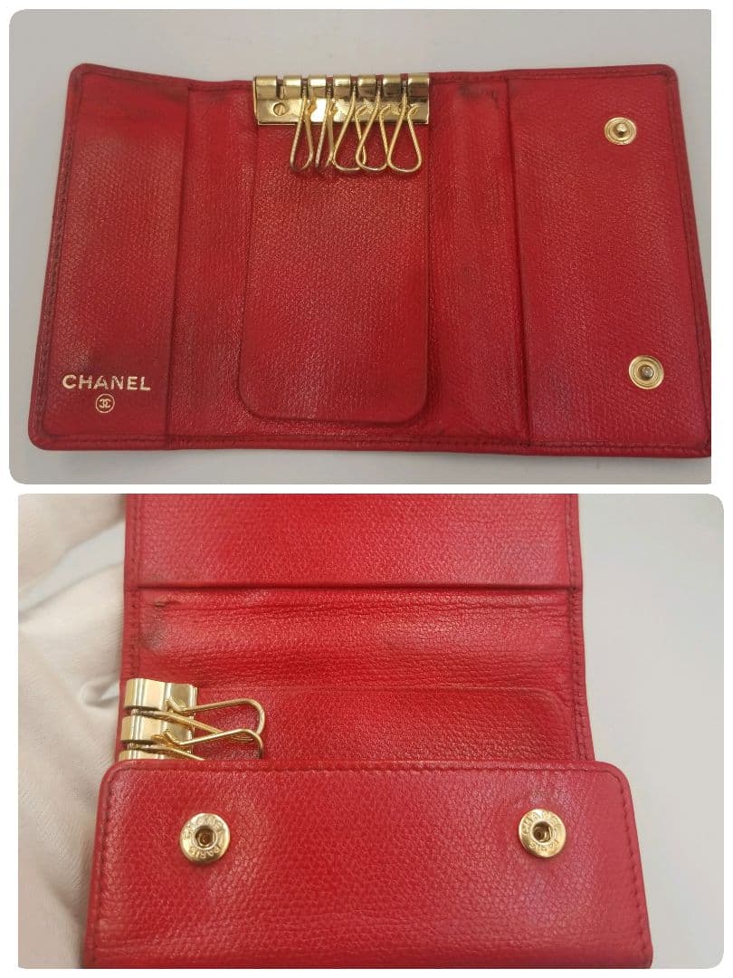 シャネル　CHANEL　6連　キーケース　ココマーク　ギャランティ