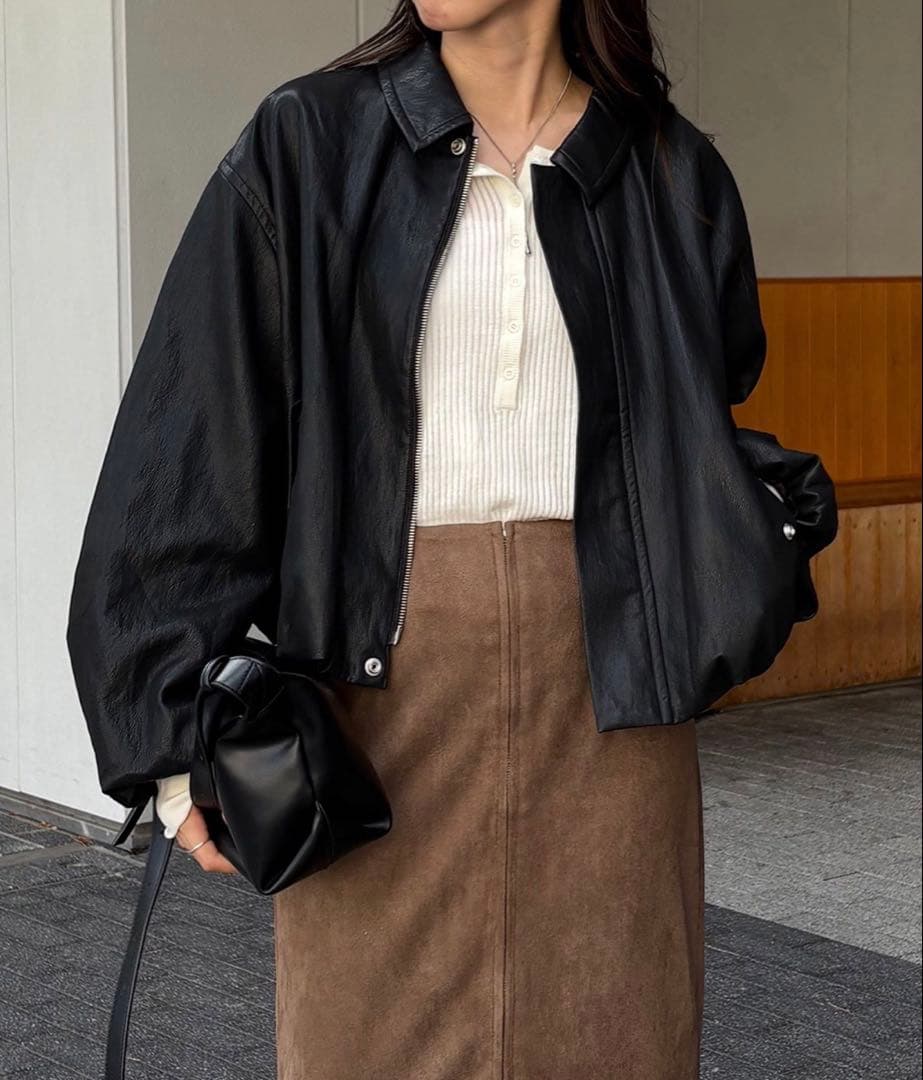 CAPRICIEUX LE'MAGE バルーンレザージャケット - メルカリ