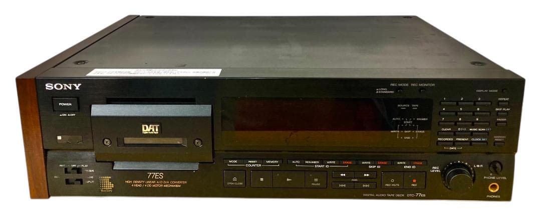 HFD1927 ★現状品★ SONY ソニー DATデッキ DTC-77ES SONY DTC-77ES DAT Deck Digital Audio Tape Player Black Brown