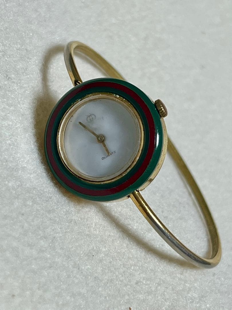 【稼働】グッチ チェンジベゼル クォーツ GUCCI グッチ チェンジベゼル バングルウォッチ クォーツ 腕時計 不働