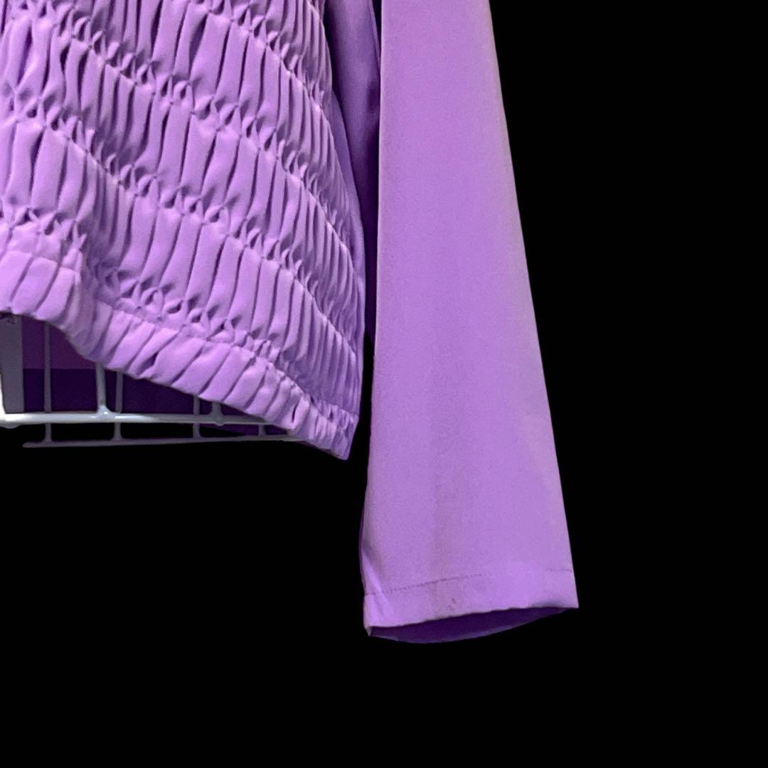 ATSURO TAYAMA 】ブラウス フリルギャザー パープル系 パリコレ - メルカリ